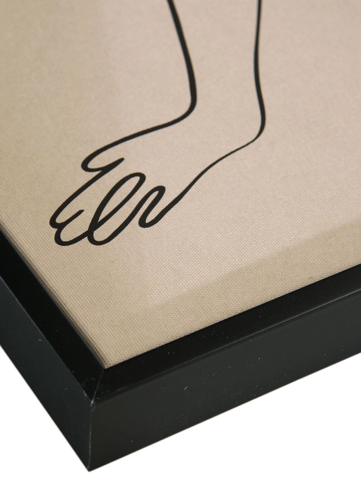 Leinwand-Druck-gerahmt, Beige/Schwarz 6 Leinwand-Druck-gerahmt, Beige/Schwarz – Bild 4