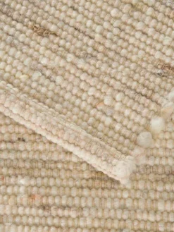 Woll-Teppich, Light Beige 11 Woll-Teppich, Light Beige -KIBEK Verkäufe Vennesund HandwebTeppich Creme Hellbeige 170x230 wel