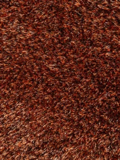 Hochflor-Teppich, Kupfer 9 Hochflor-Teppich, Kupfer -KIBEK Verkäufe Vernissage Langflorteppich orange kupfer 200rund lup2