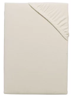 Spannbetttuch, Creme