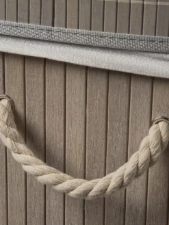 Korb, Hellgrau -KIBEK Verkäufe WaescheboxBen Korb Hellgrau 30x40x60 lup1