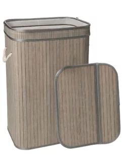 Korb, Hellgrau -KIBEK Verkäufe WaescheboxBen Korb Hellgrau 30x40x60 offen per3