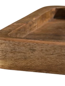 Deko-Tablett, Natural Wood -KIBEK Verkäufe Wanda DekoTablett Braun NaturalWood 17x27 lup