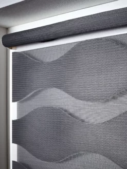 Rollo, Anthrazit -KIBEK Verkäufe WaveDuo Rollo dunkelgrau anthrazit mil3