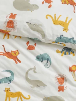 Kinderbettwäsche, Multicolor -KIBEK Verkäufe WildChild Bettwaesche Mehrfarbig Multicolor 135x200 lup