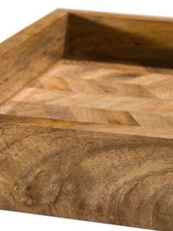 Deko-Tablett, Braun 9 Deko-Tablett, Braun -KIBEK Verkäufe WoodenMosaik DekoTablett Braun 28x38x5 lup