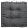 Bodenkissen, Anthrazit -KIBEK Verkäufe Yanni Bodenkissen Grau Anthrazit 45x45 pla