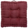 Bodenkissen, Bordeaux -KIBEK Verkäufe Yanni Bodenkissen Rot Bordeaux 45x45 pla