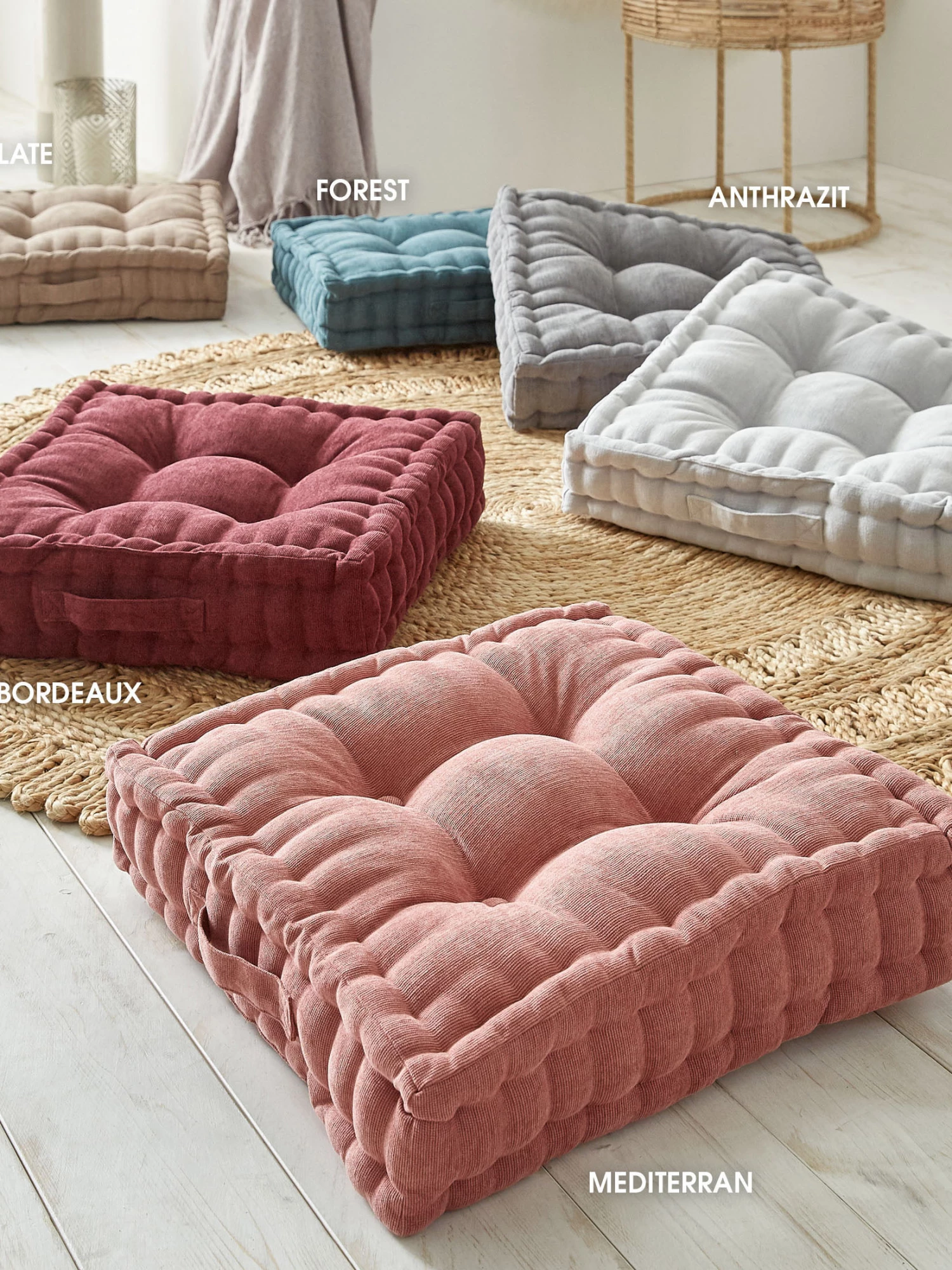 Bodenkissen, Silver 4 Bodenkissen, Silver – Bild 2